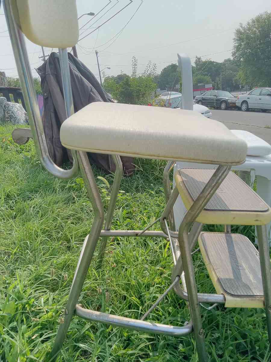 1950s Antique Kitchen Step Stool