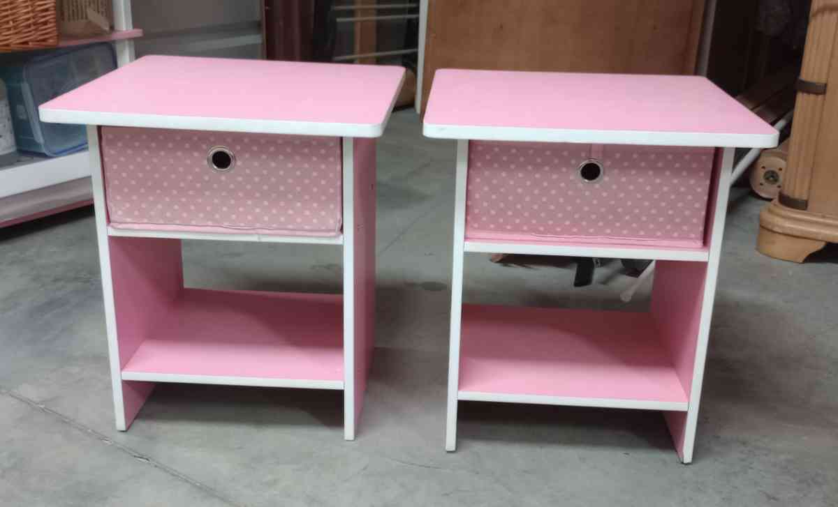 pink kids night stands