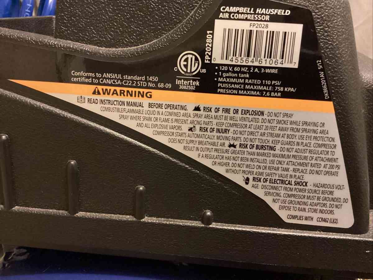Campbell Hausfeld FP2028 1 Gallon Air Compressor