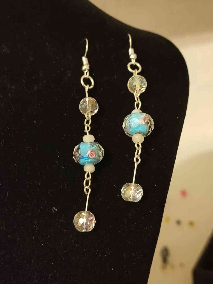 hand made glass earrings