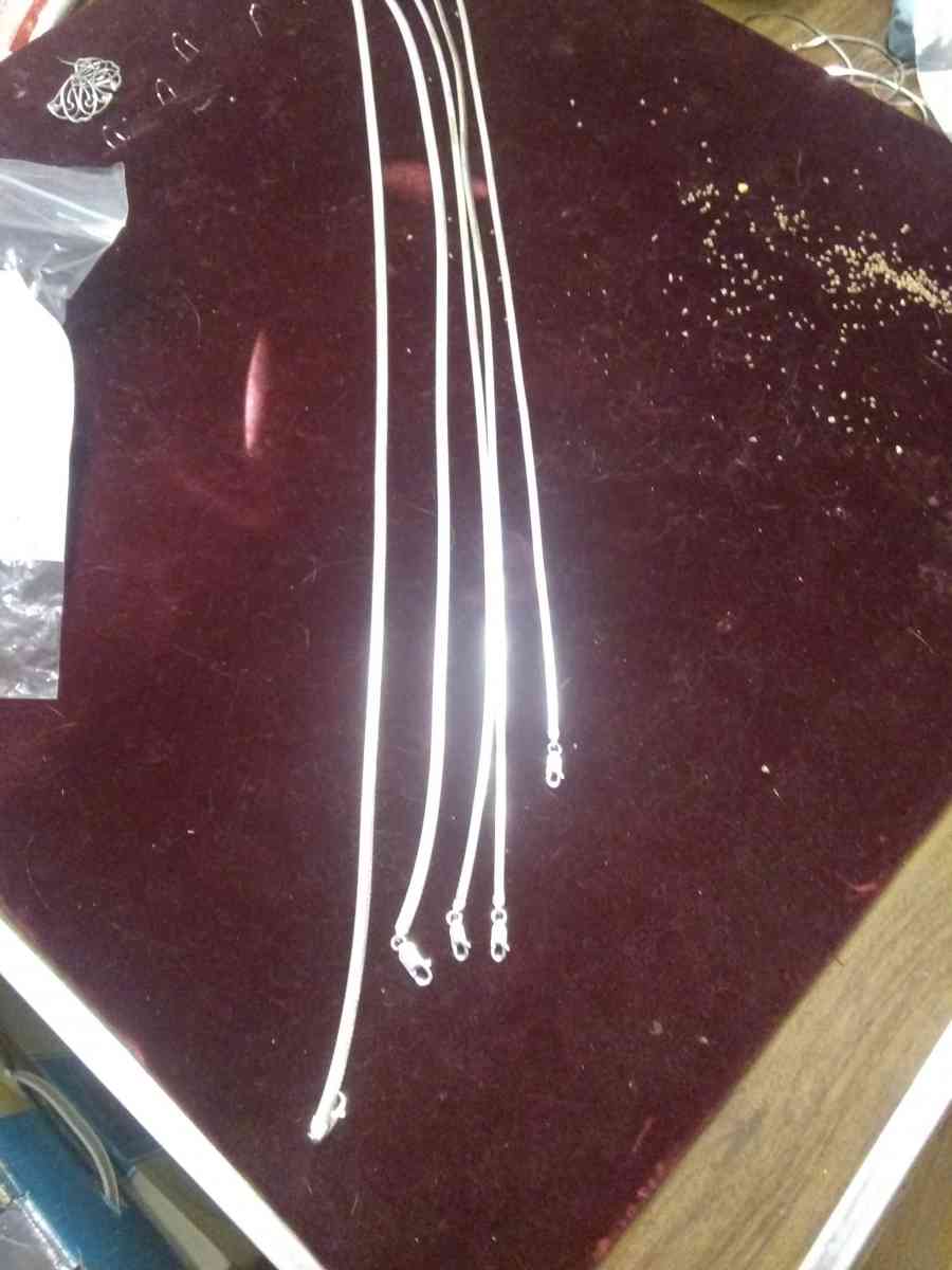 925 Italian silver Square Snake chains