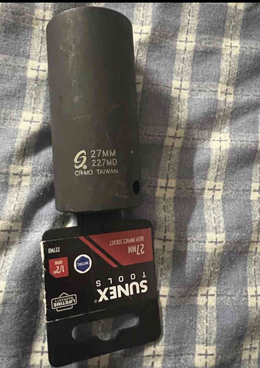 Sunex 227ZMD 27mm 12 Drive  Point Deep Impact Socket Metri