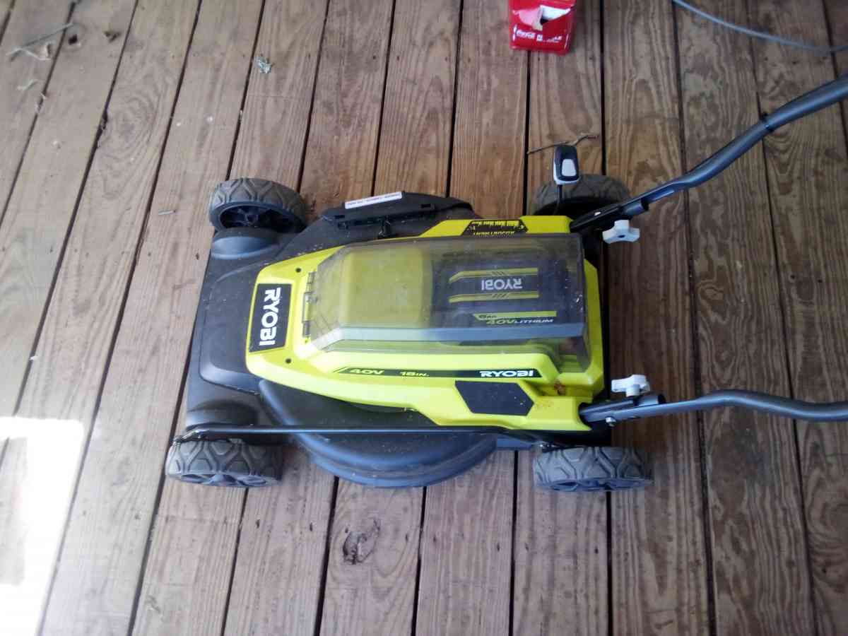 Ryobi push mower  40v