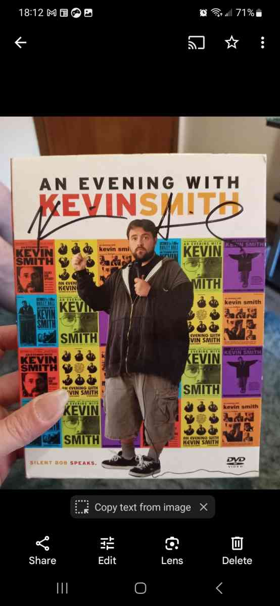 Signed Kevin Smith 2 disc DVD