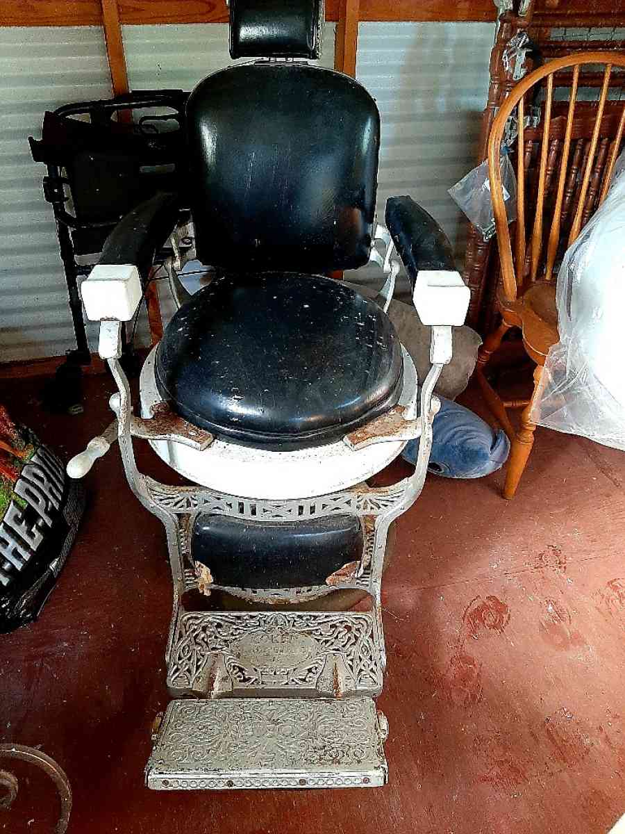 Very Rare 1920s Koken barbers chair