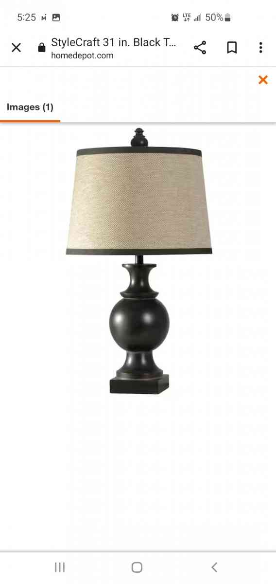 set noir table lamps