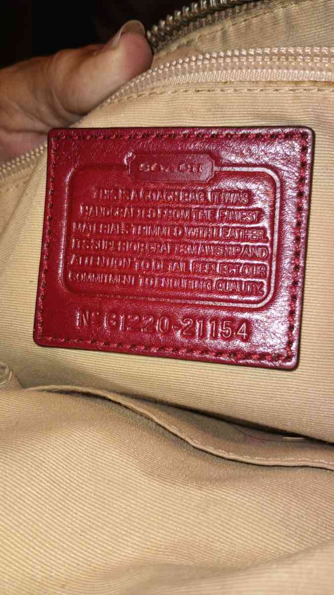 Coach purse with matching wallet