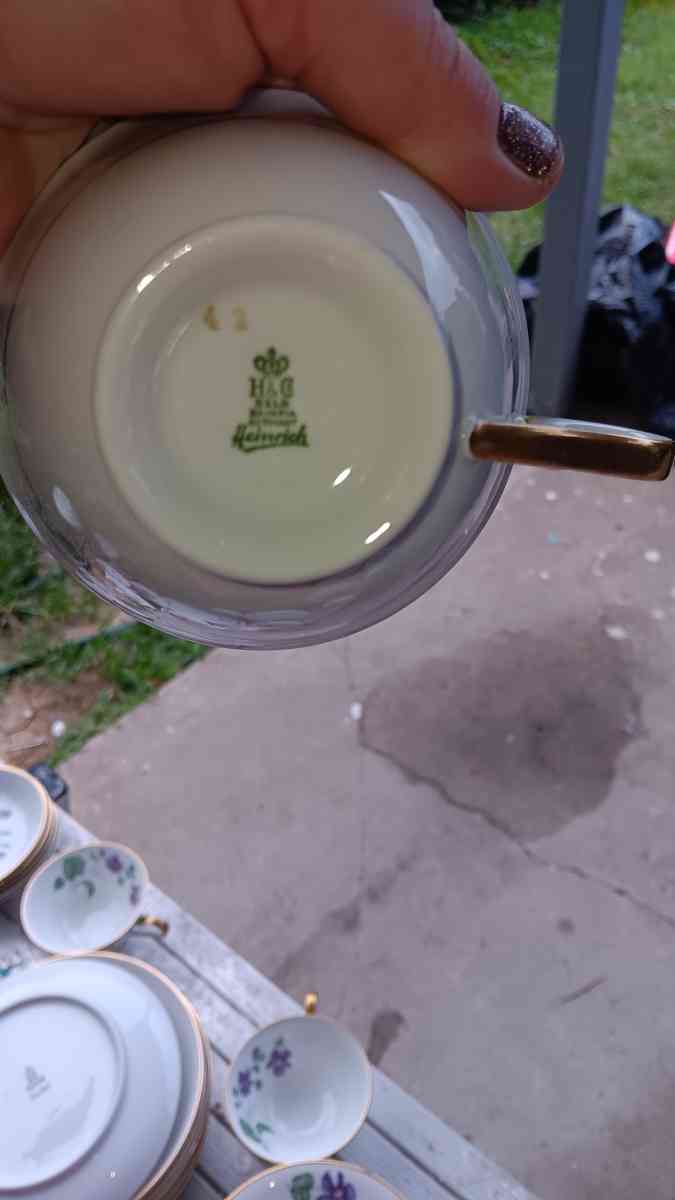 real fine china big  dinnerware set handpainted