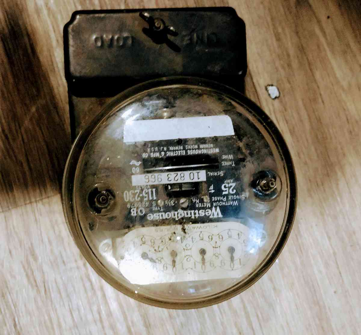 Westinghouse 25 amp meter