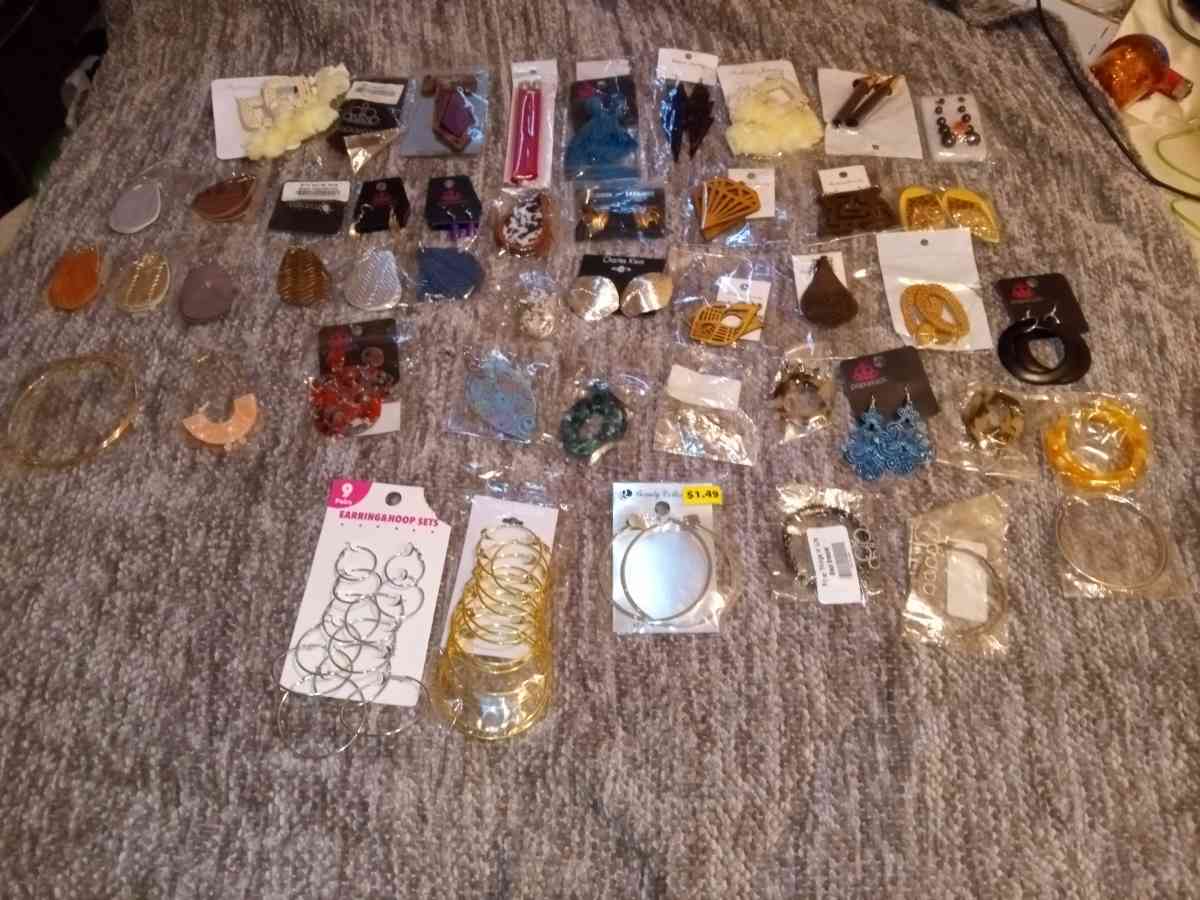 62 pairs of various brands of earrings they are all NIP