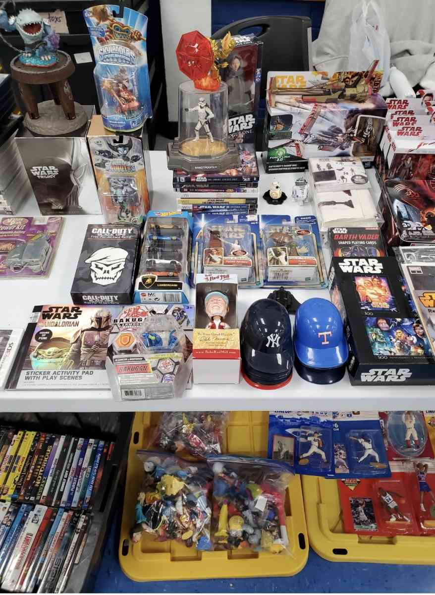 Toys sports cards Pokmon books tools dvd etc