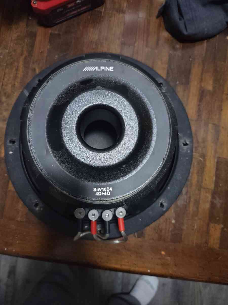 alpine competition sub in box fosgate amp
