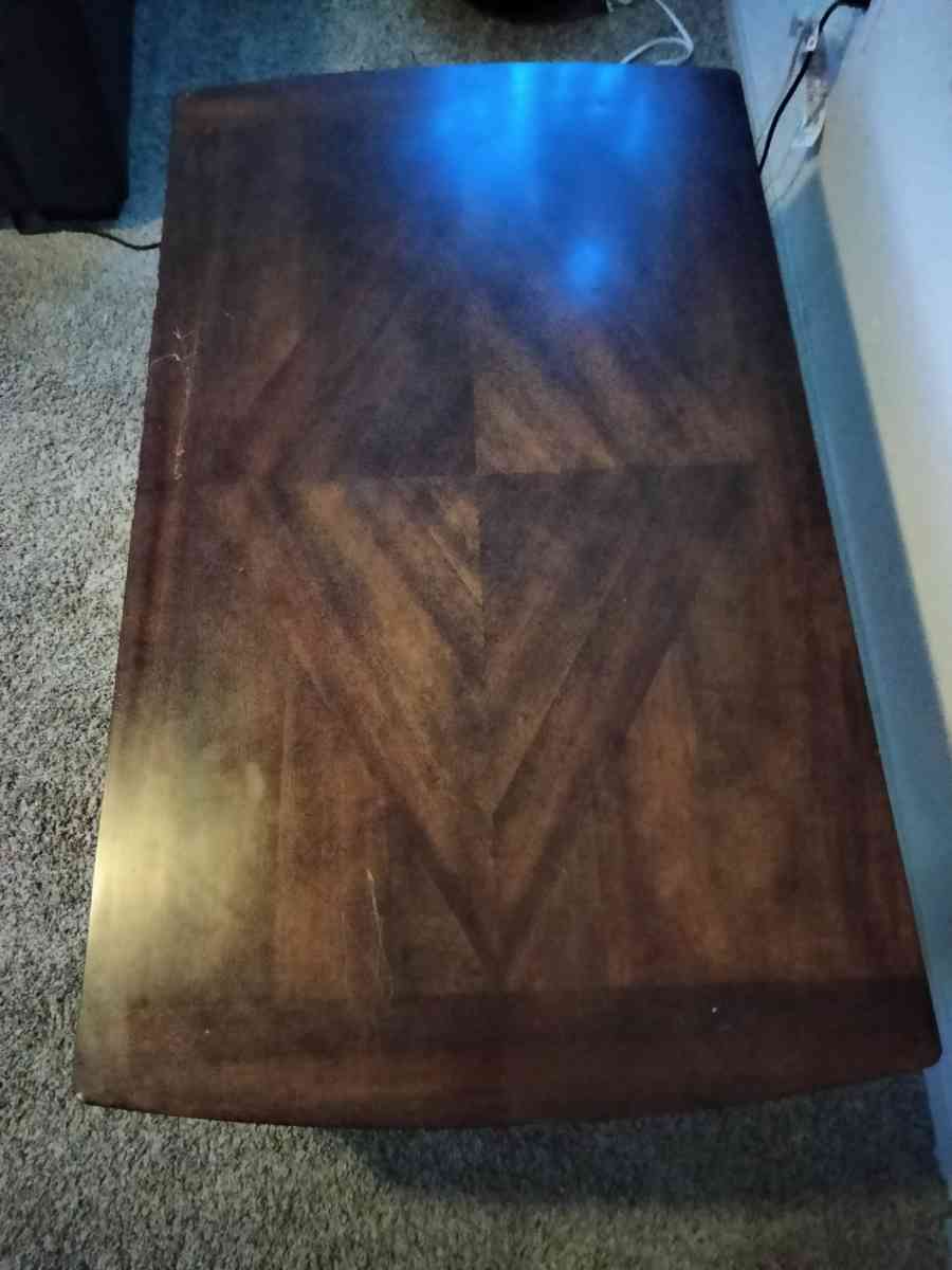 wood coffee table