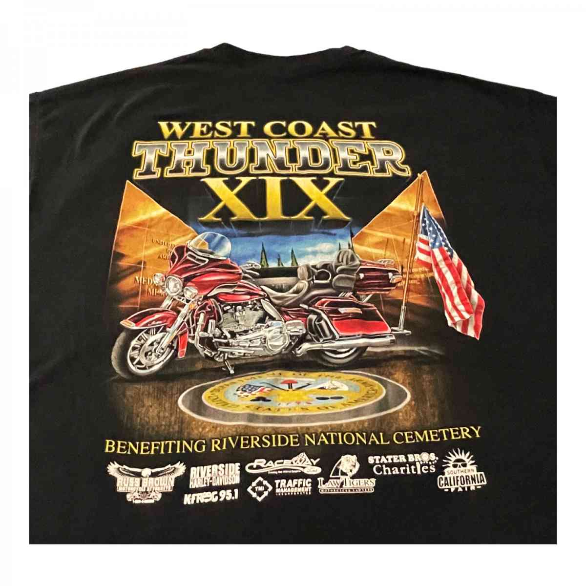 2019 West Coast Thunder Memorial Ride Tee XL