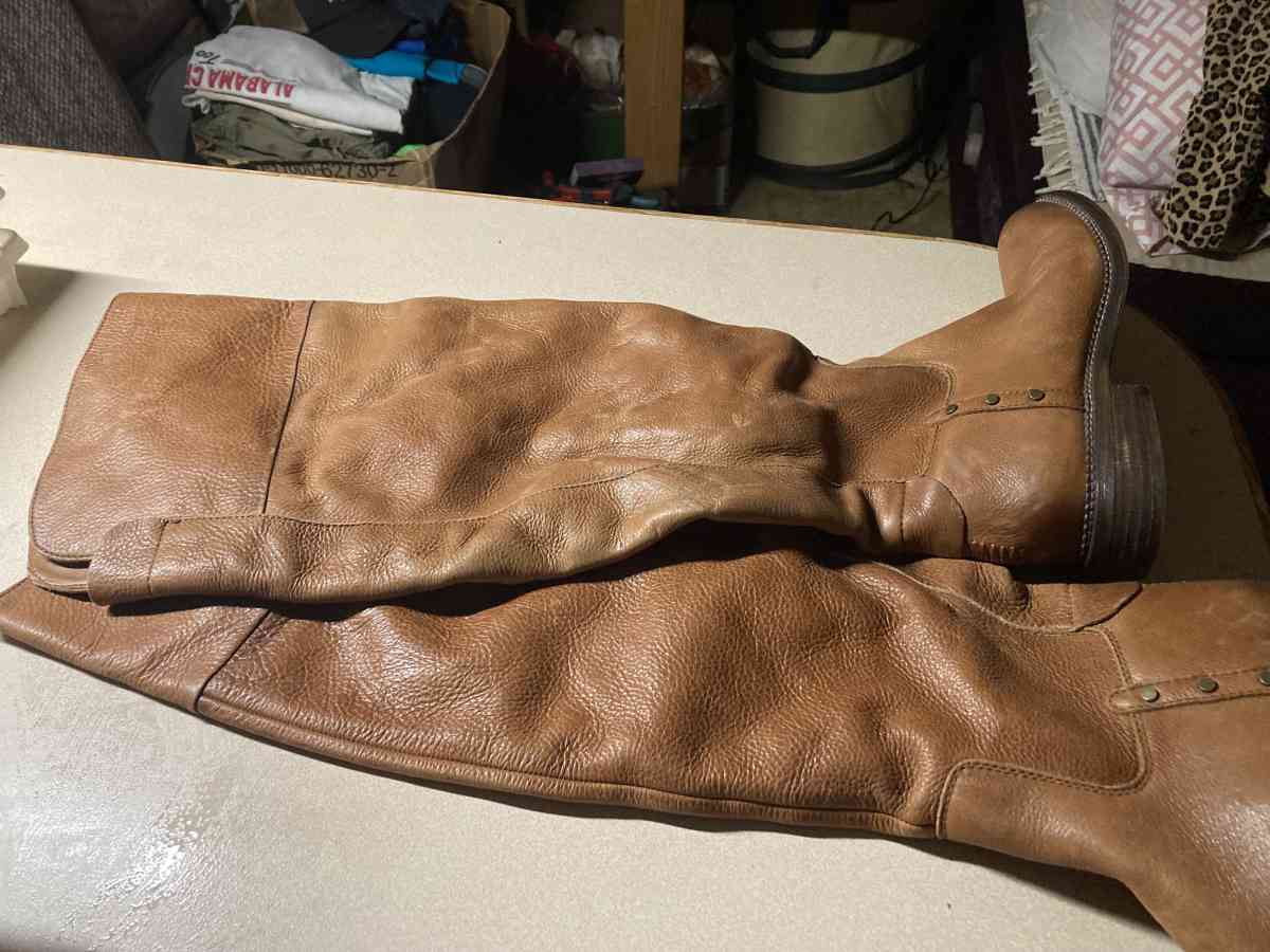 Franco Sarto Over the knee browns genuine leather boots
