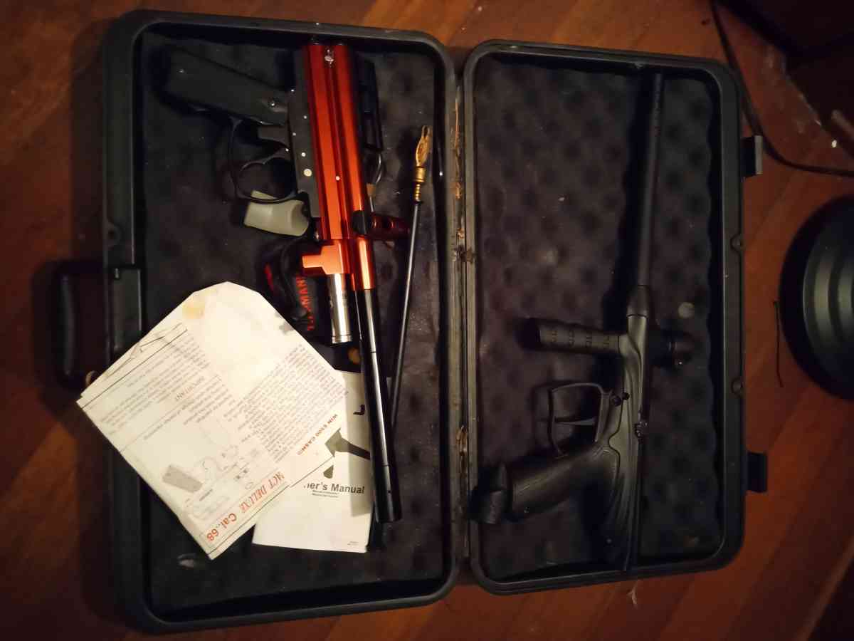 paintball guns and equipment