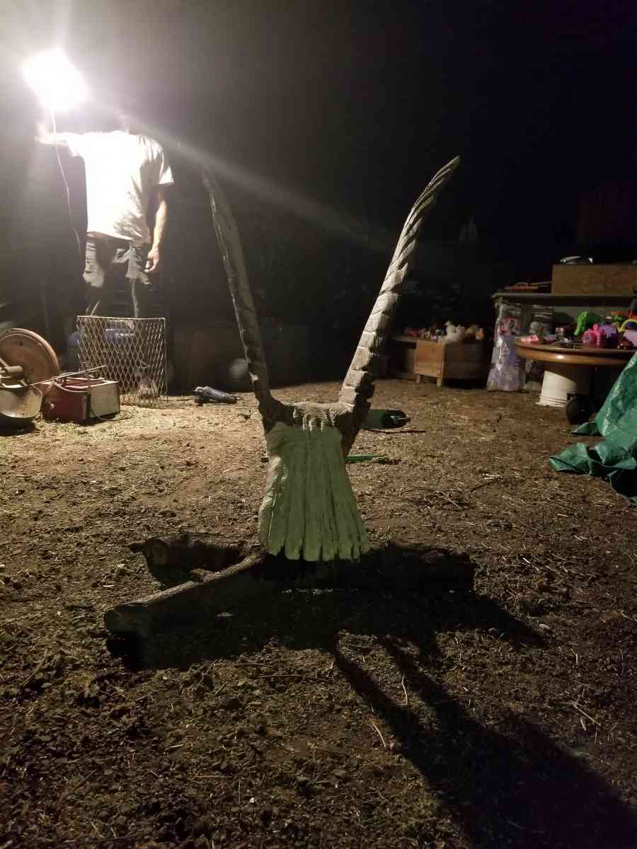 handmade wooden eagle