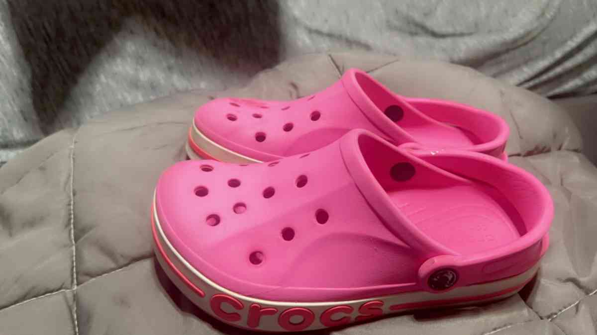 beautiful pink crocks