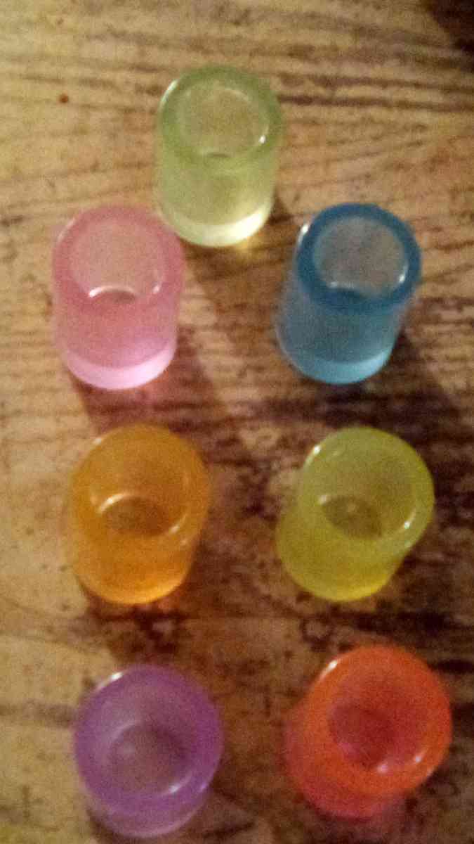 Glow in the dark UV shot glasses