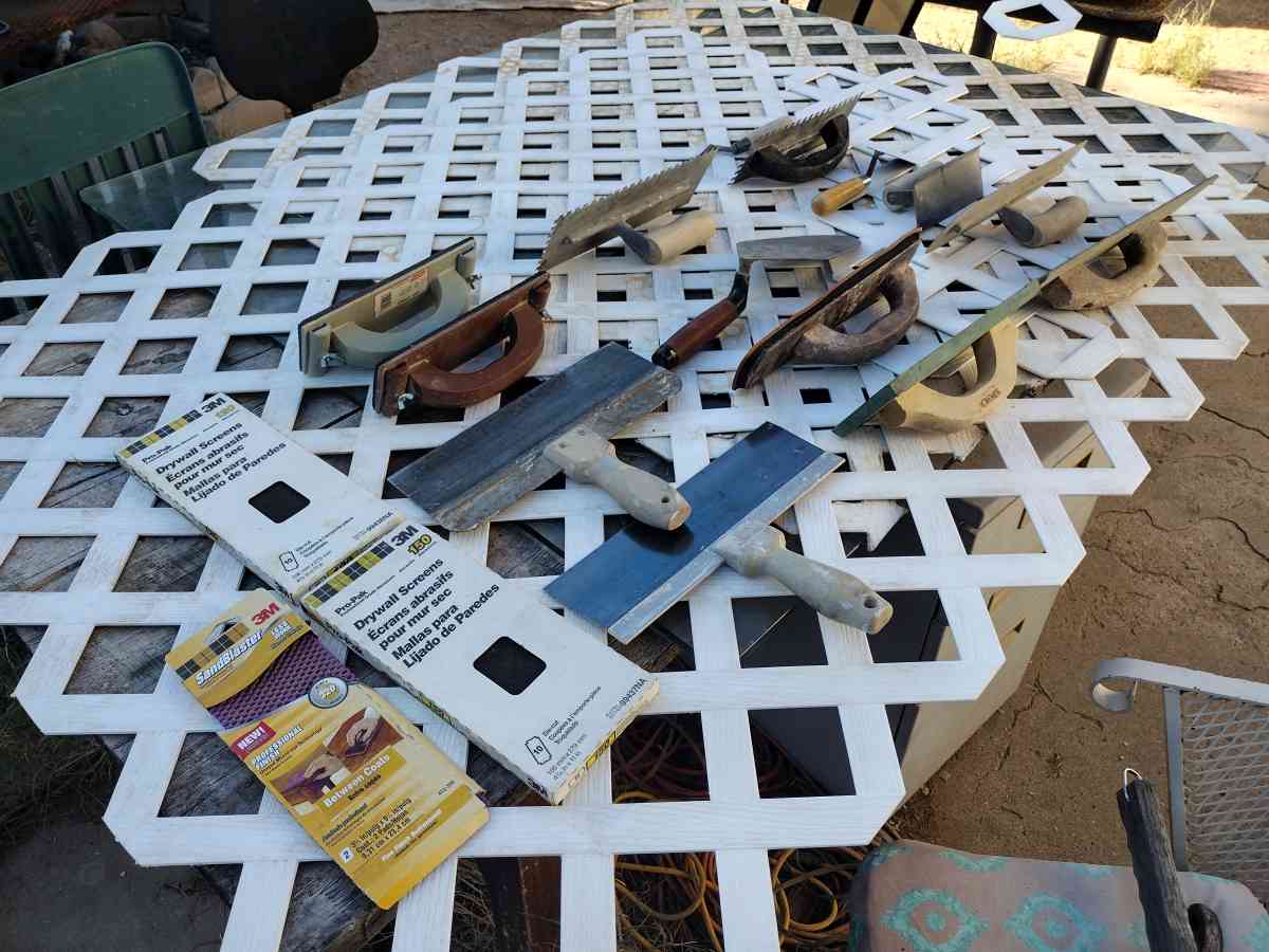 concrete drywall brick tools