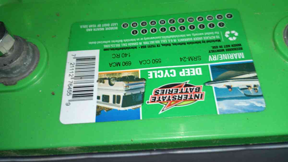 Brandnew Interstate Deepcycle Marine battery