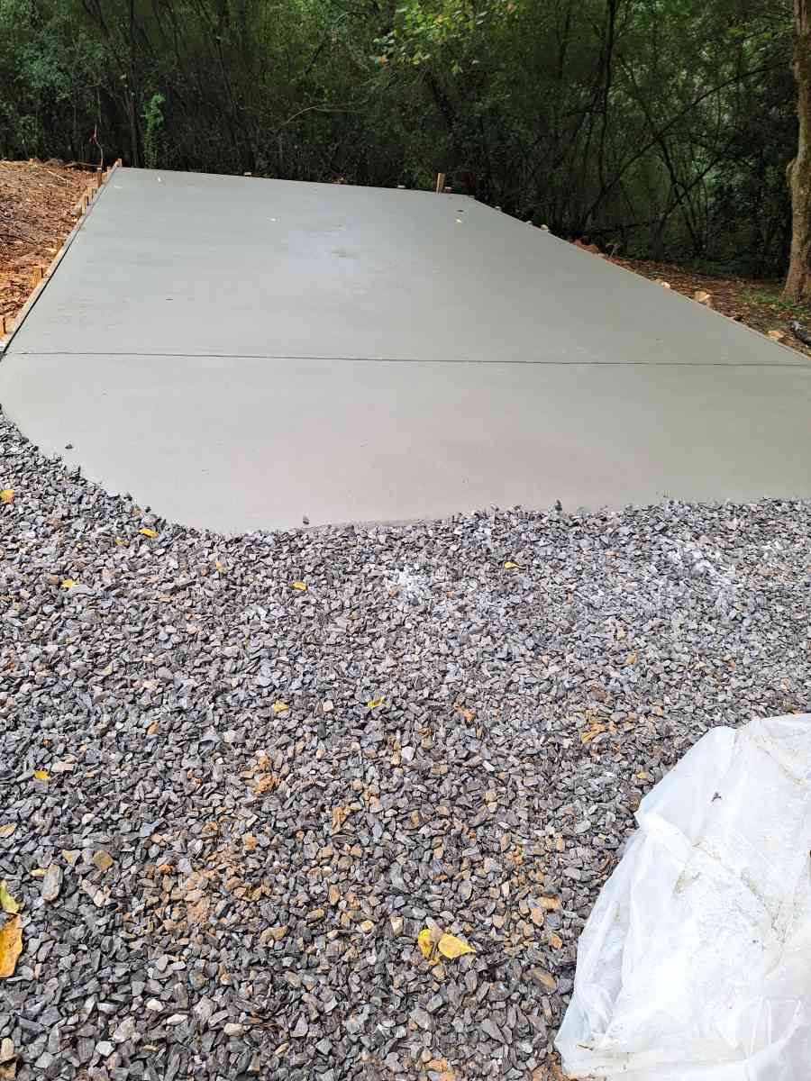 concrete pad