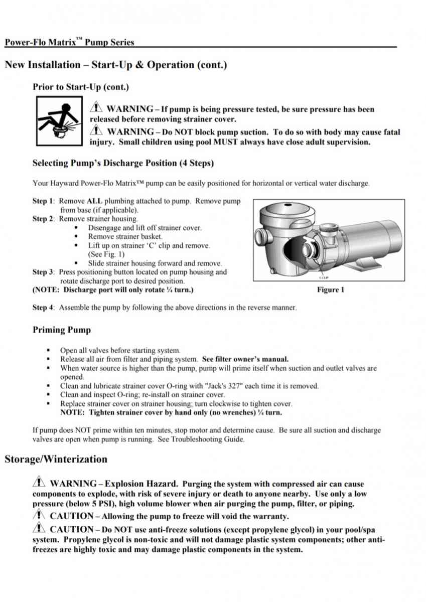 Hayward power flo matrix pump