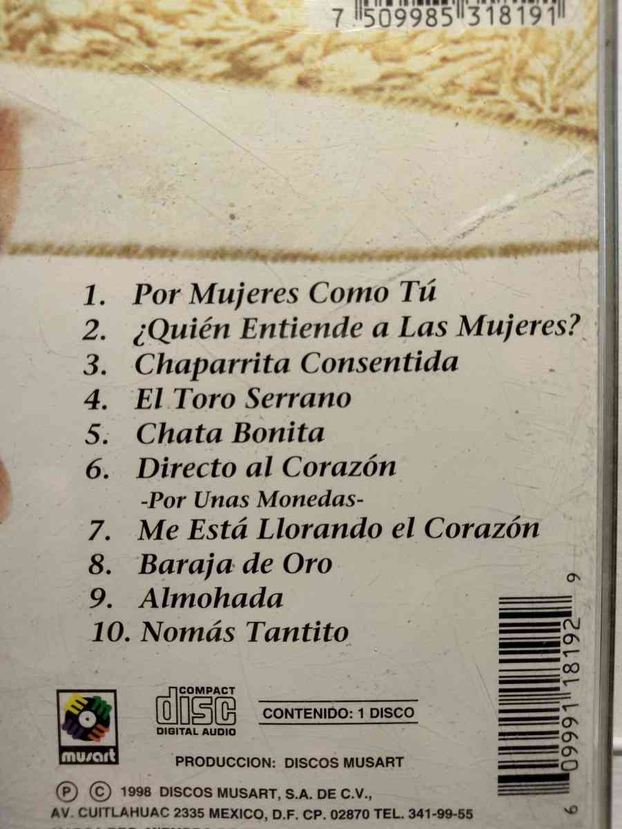 PEPE AGUILAR POR MUJERES COMO TU CD USADO EN EXC COND