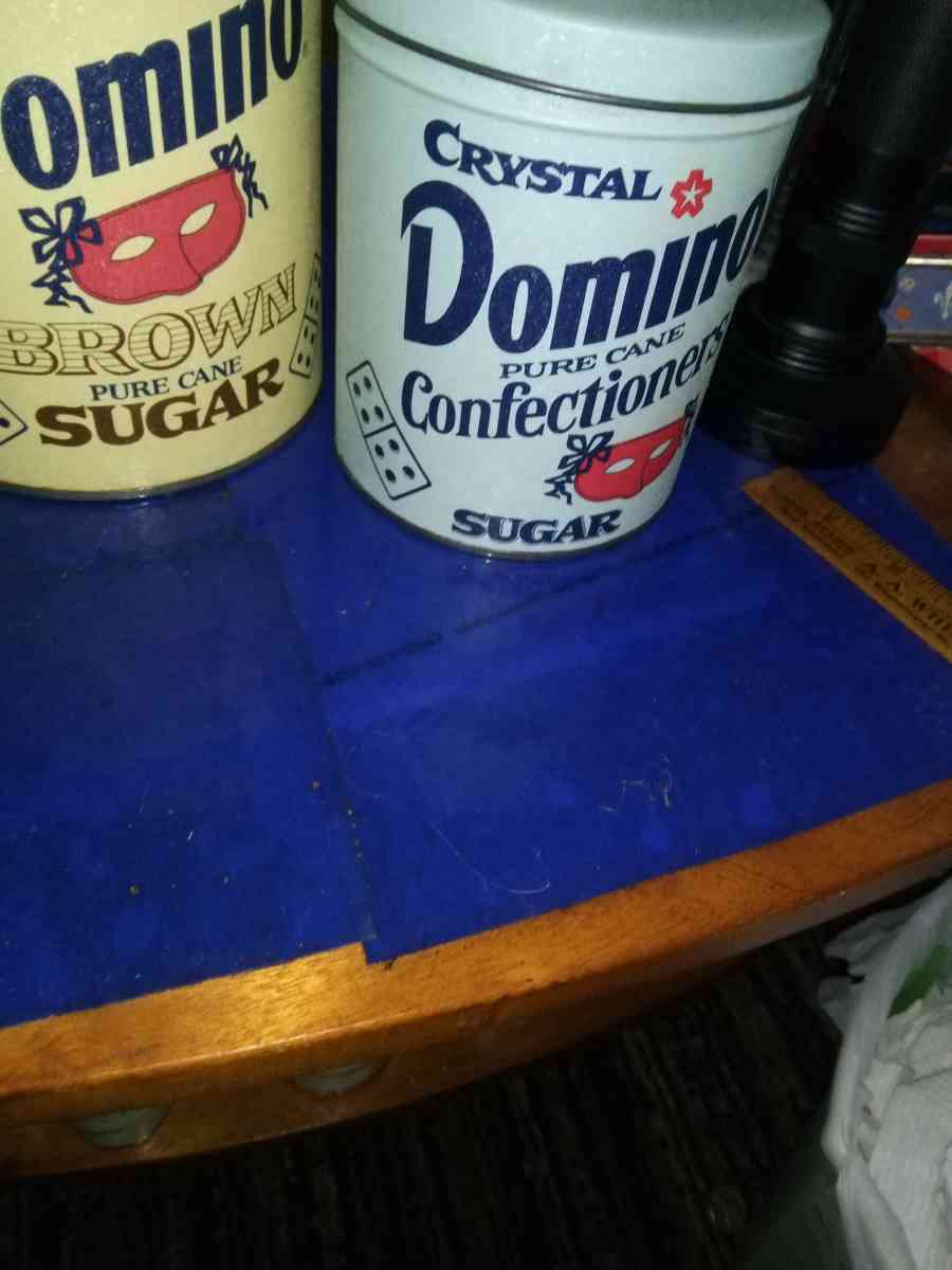 DOMINO SUGAR TIN CANNISTERS