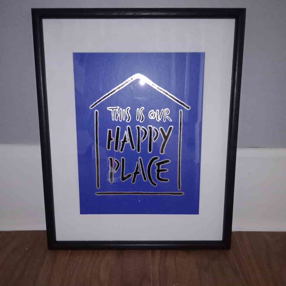 Hand painted THIS IS OUR HAPPY PLACE painting