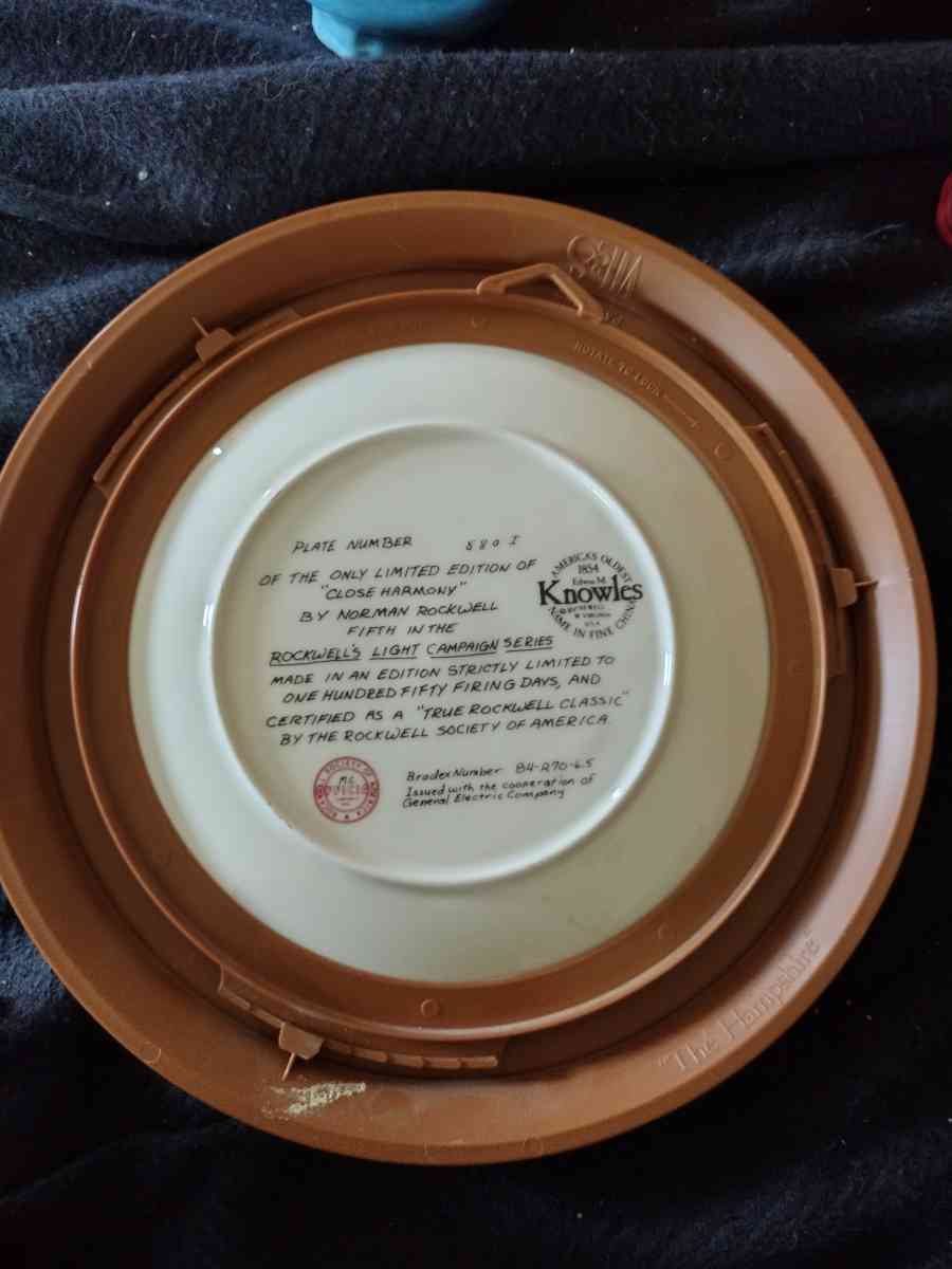 Norman Rockwell plates