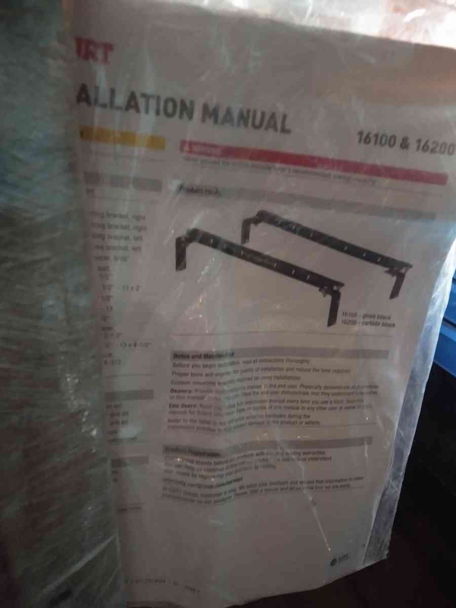 rails with brackets for a fifth wheel brand new