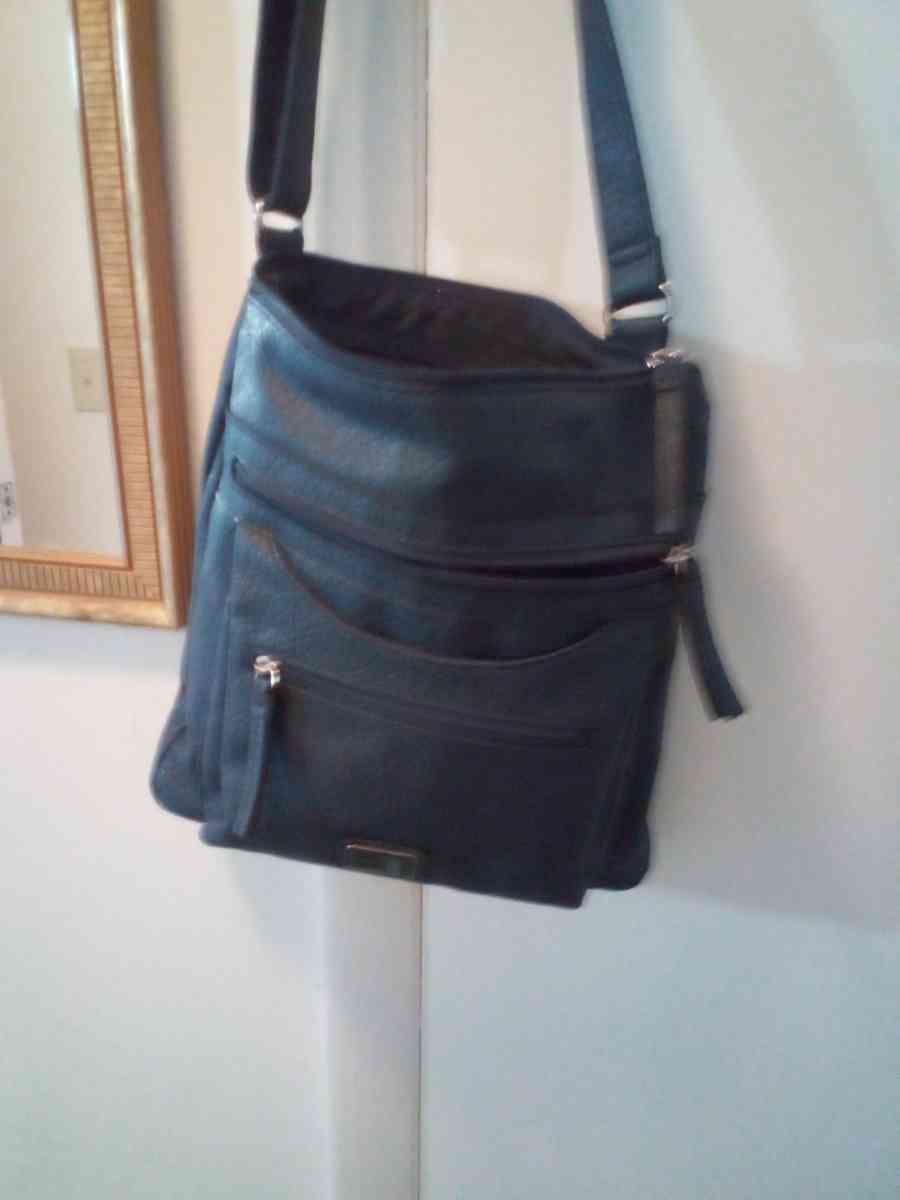 ladies bag blue with pockets