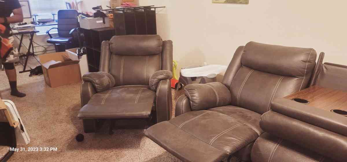 Sofa Recliner and Reclining Rocking Chair