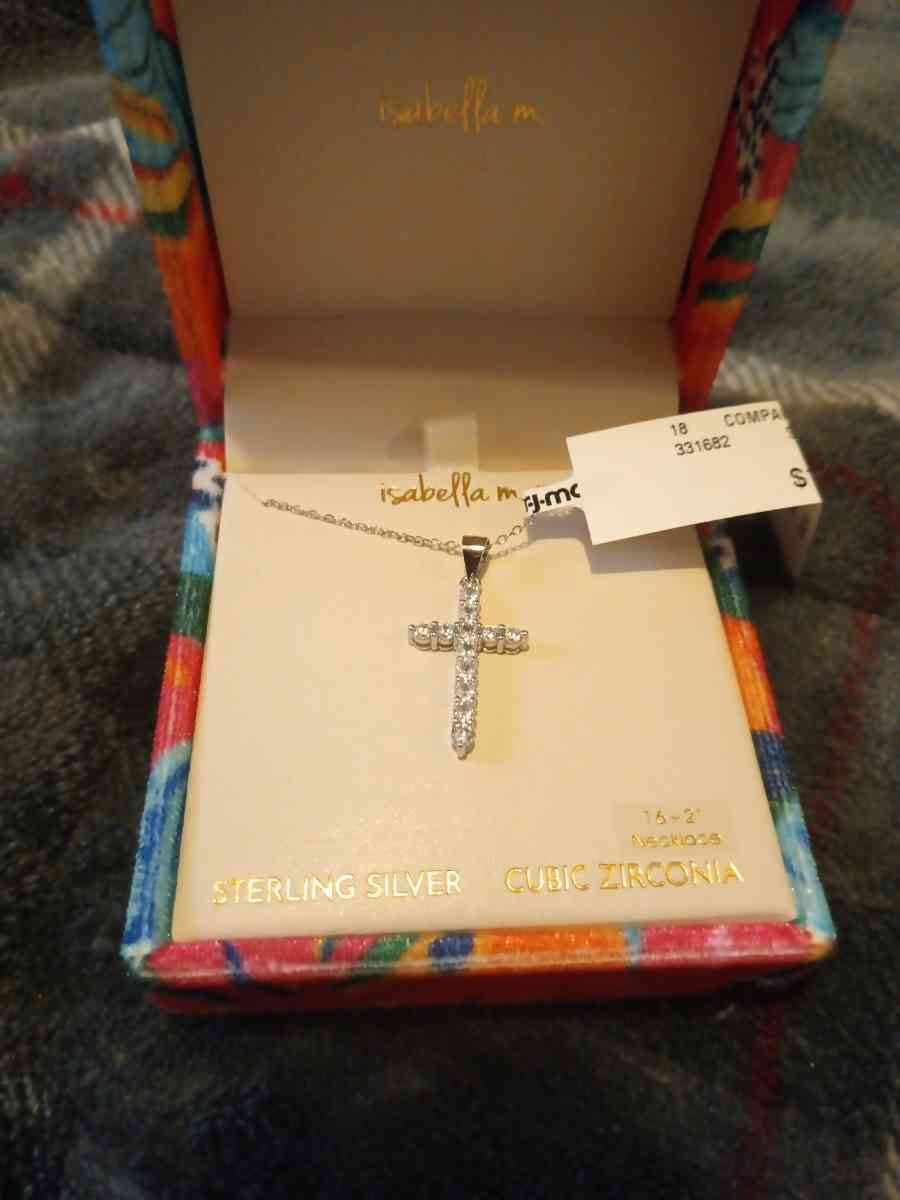 sterling silver cross necklace