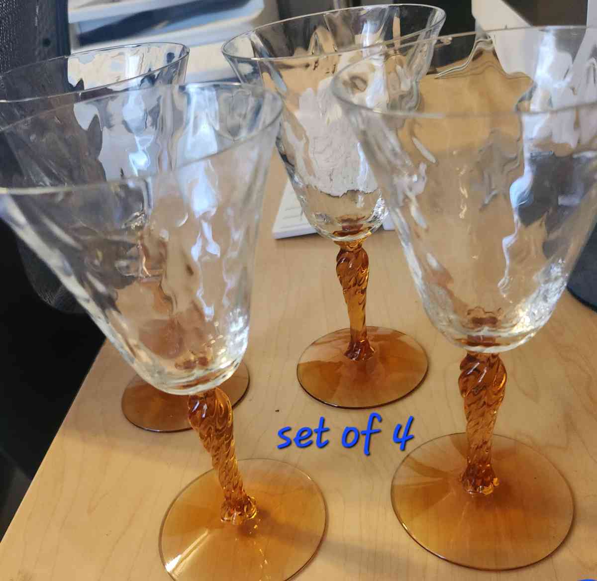 1930s Fostoria Glass Amber