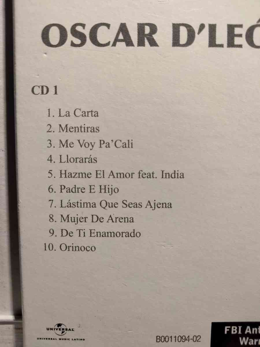 OSCAR DLEON THE GREATEST SALSA CD USADO EN EXC COND