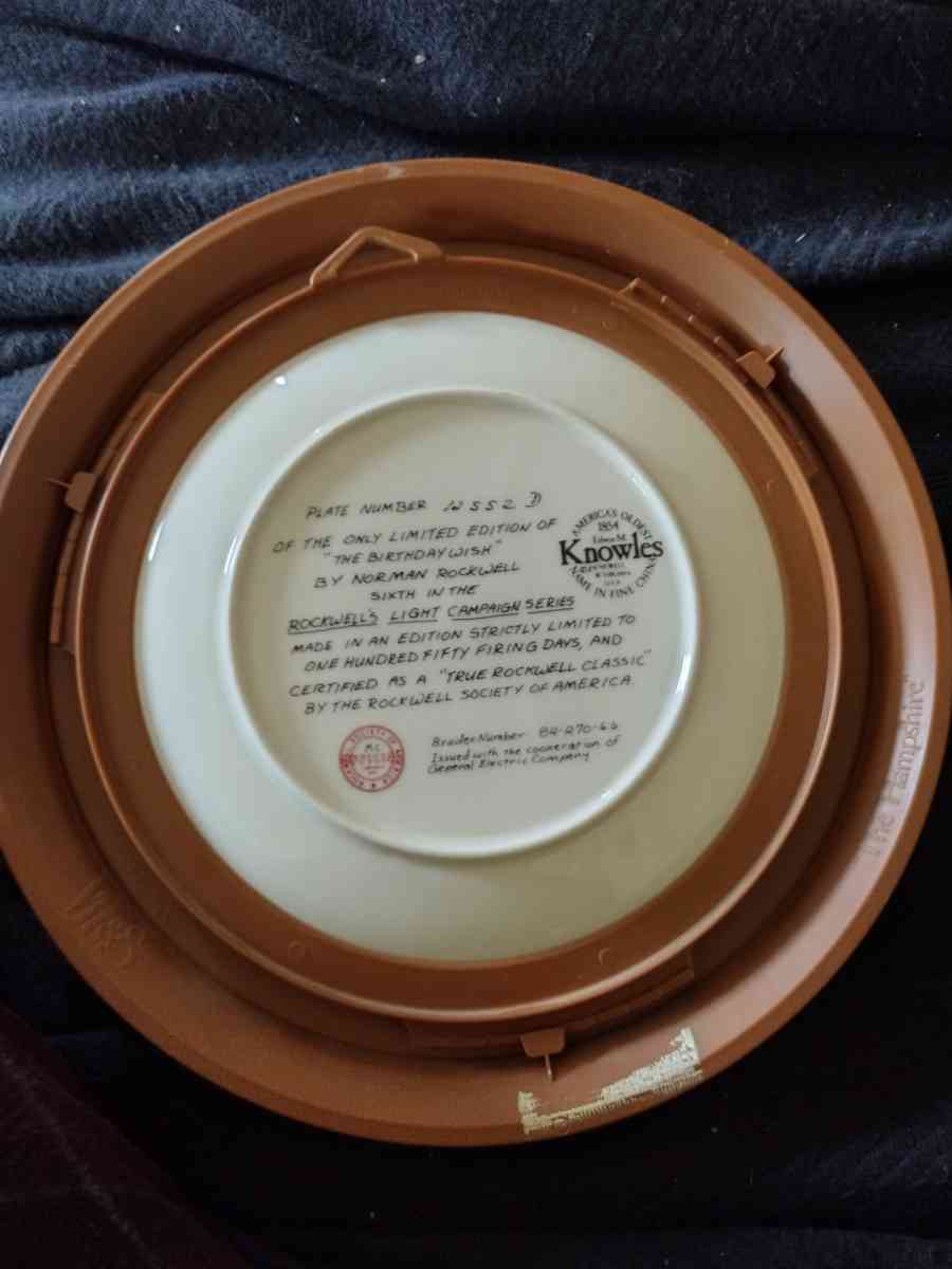 Norman Rockwell plates