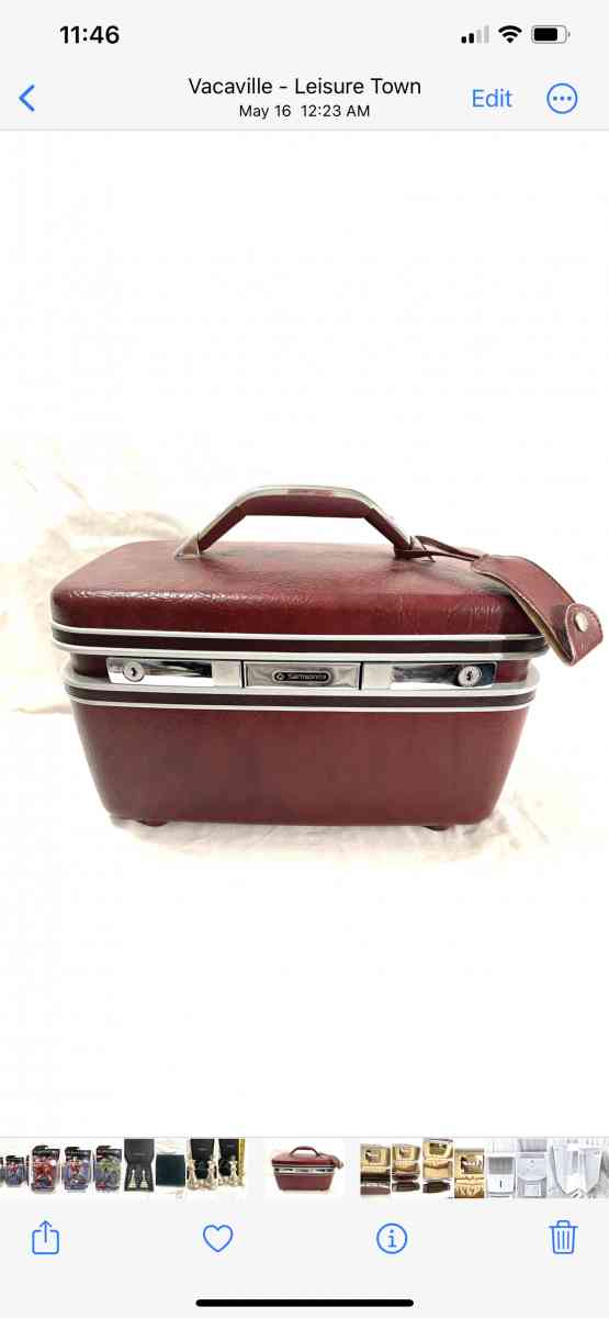 Mint  antique Samsonite make up hard case