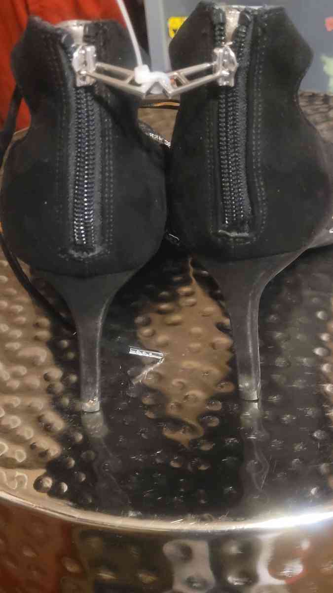 Sam and Libby black lace heels sz 9 womens