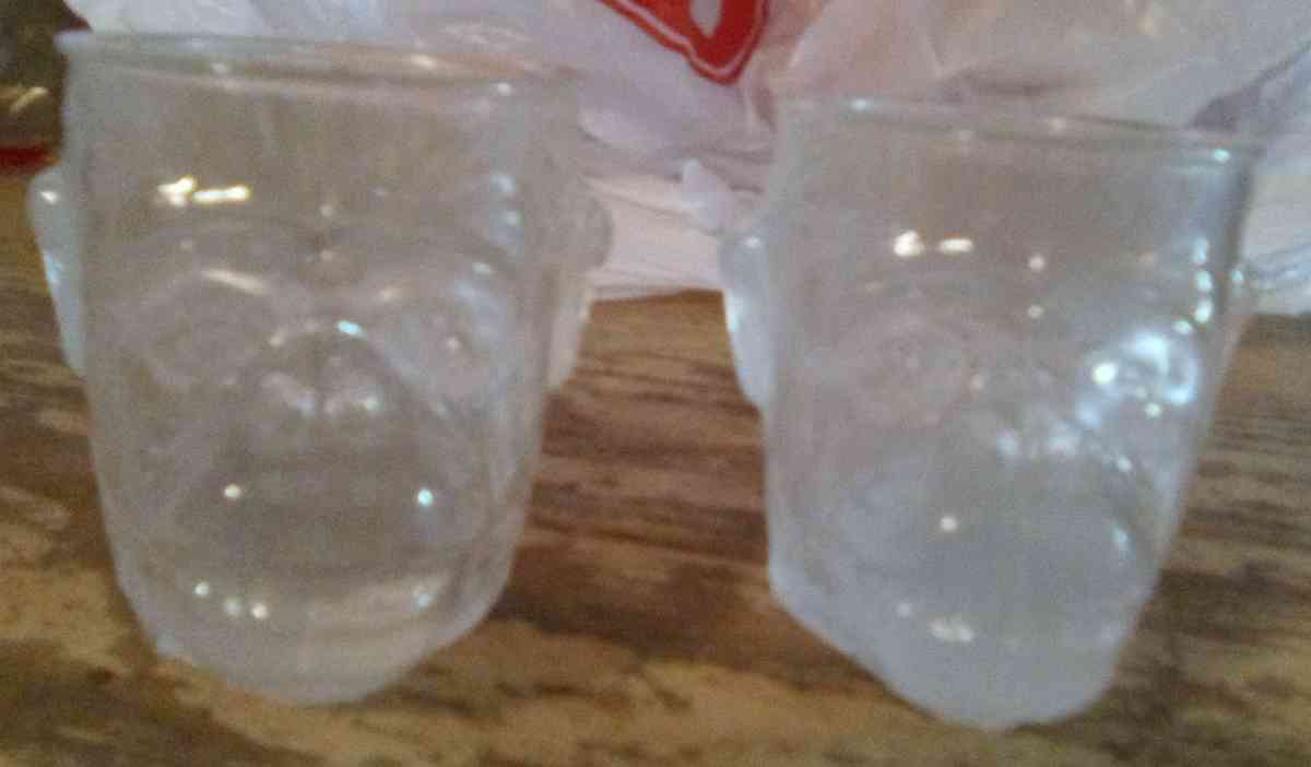 3D gorilla head shot glasses glow in the dark UV