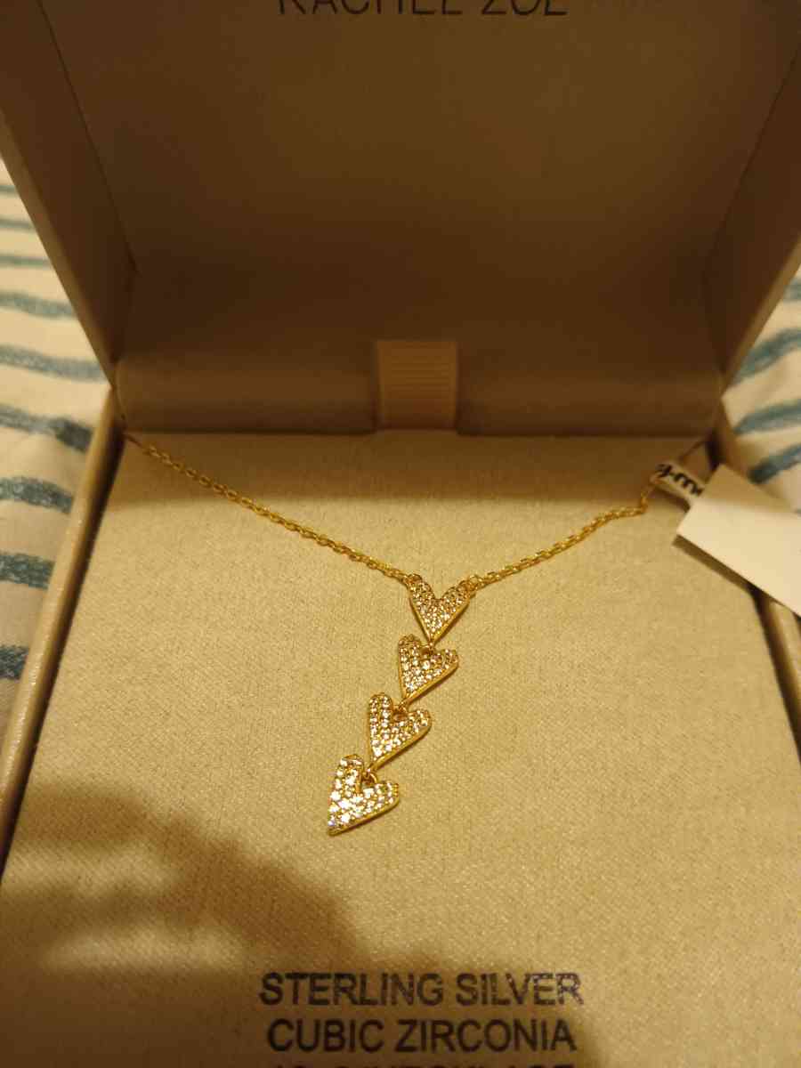 sterling silver necklace hearts chains