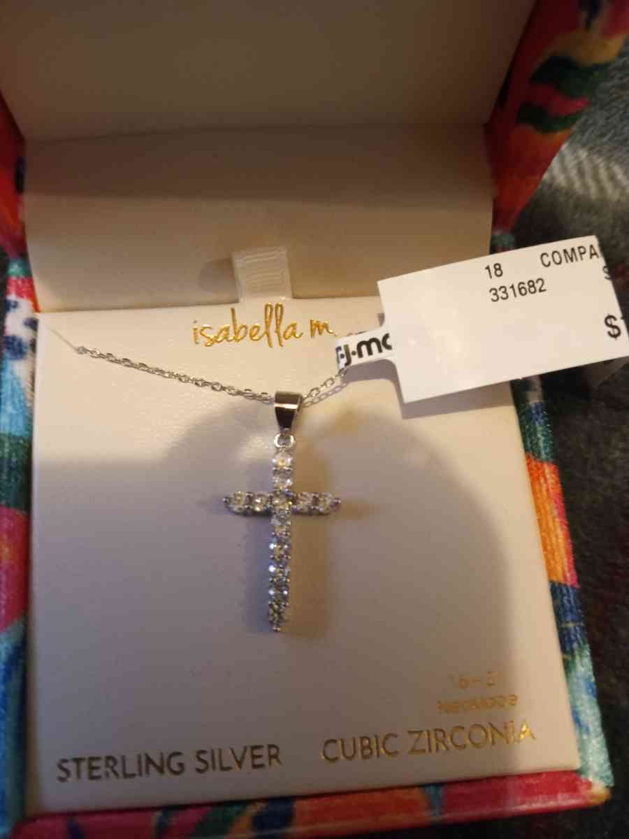 sterling silver cross necklace
