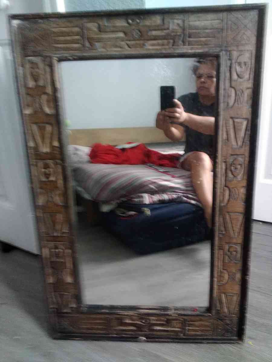 African mirror handcarve