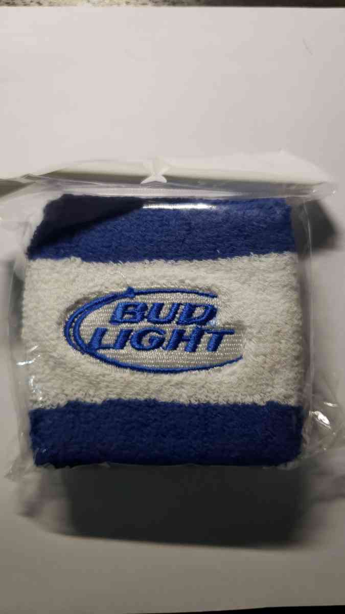 bud light sweat bands 2 pack