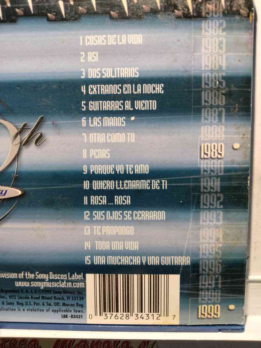 SANDRO 15 EXITOS CD USADO EN EXC COND CAJA ABIERTA