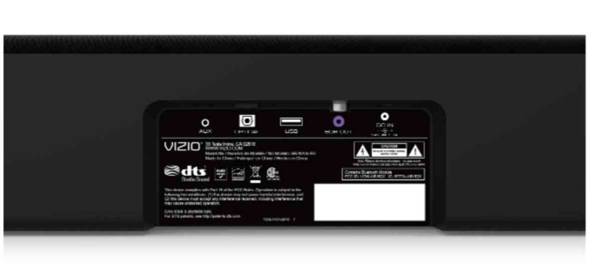 Vizio 28 inch sound bar no remote