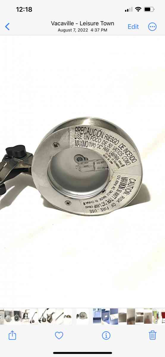 like new polished nickel finish desk top lamp