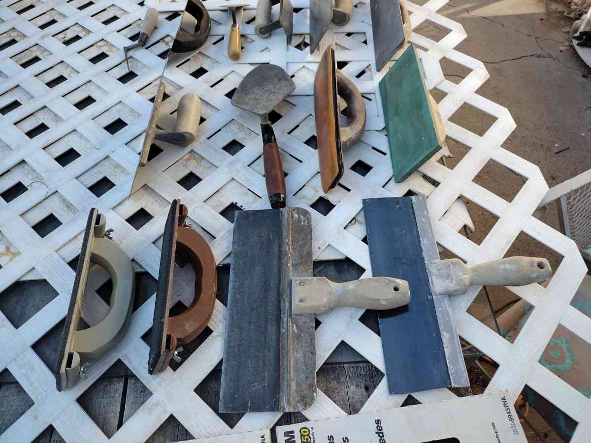 concrete drywall brick tools