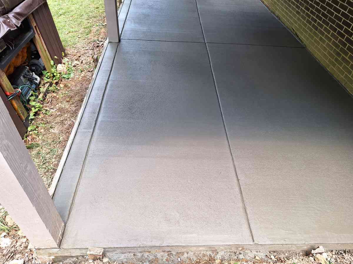 concrete patio